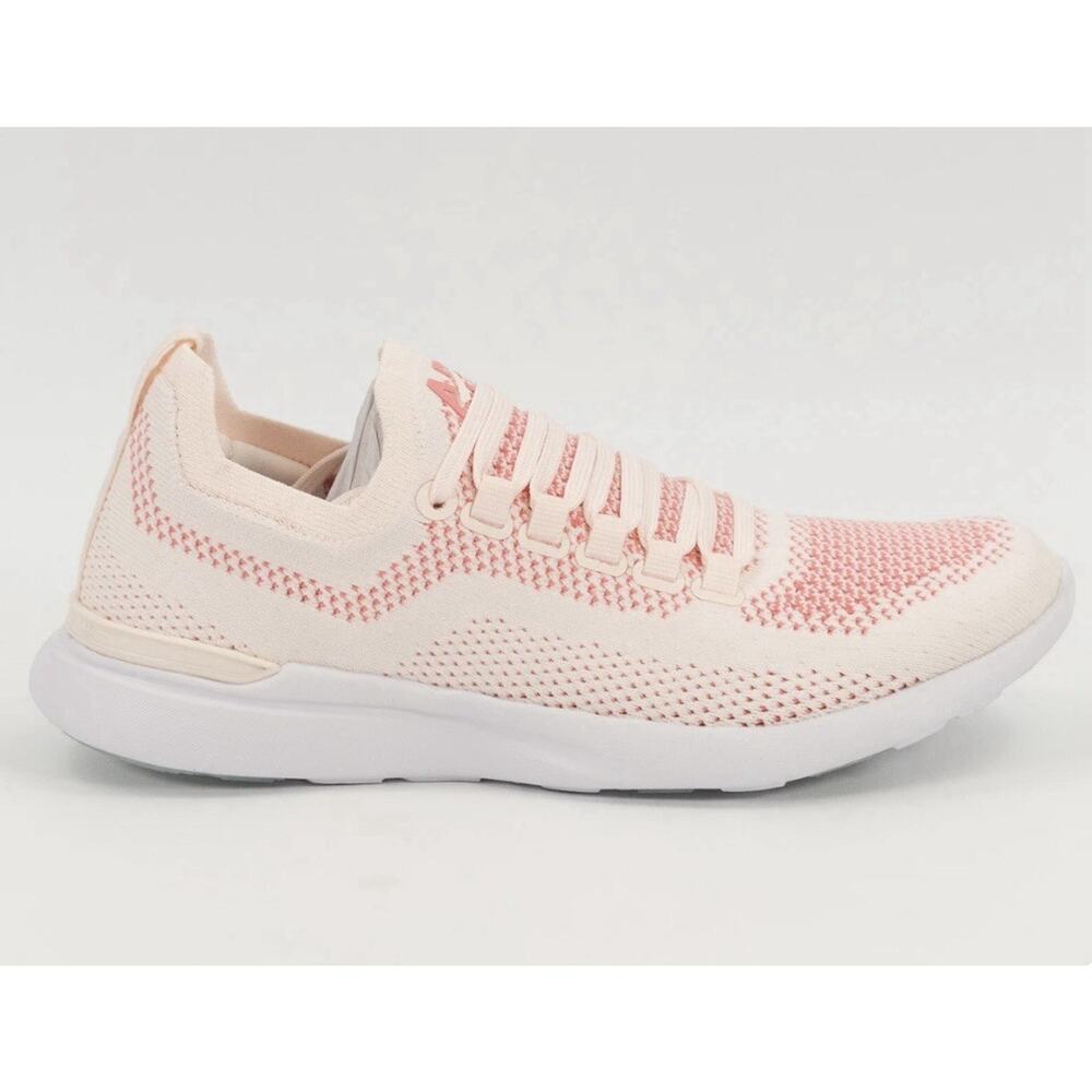 APL Athletic Propulsion Labs Techloom Breeze Sneakers Cream Fire Coral Size 8.5